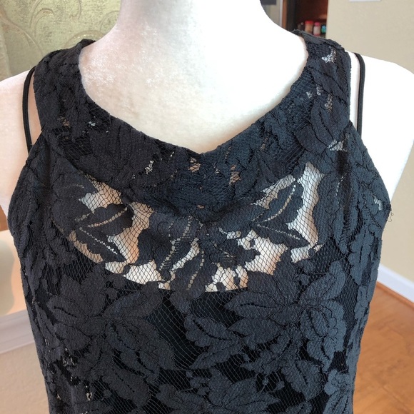 D. Exterior Italian Made Lace Mini Shift Dress S - Picture 7 of 10